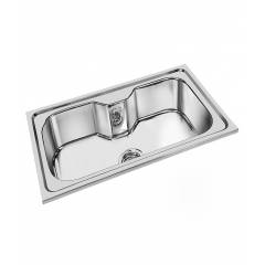 Deepali Single Bowl Kitchen Sink, DR 122, Overall Size: 34x20 Inch