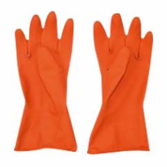 Royal Orange Rubber Hand Gloves, Size: 16 Inch (Pack of 10 Pairs)