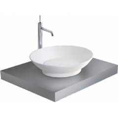 Cotto C0011 BEST B Round Decorative Wash Basin, Colour: White