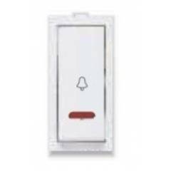 GreatWhite Myrah White Slim Bell Push With LED (pack of 5)