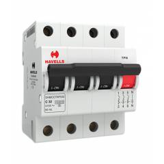 Havells EURO-II 63A C Curve TP MCB, DHMGCTNF063 (Pack of 3)