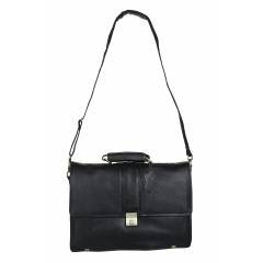Venus Ven-03 Black Leather Office Document Bag