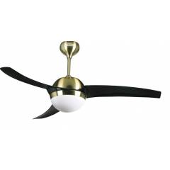 Luminous Lumero 1300mm Ceiling Fan With Led, Colour: Merc Black