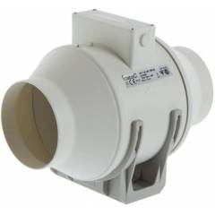 Cata Duct In-Line 100 White Exhaust Fan, Sweep: 100 mm