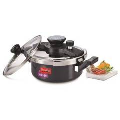 Prestige Clip On Series Hard Anodized 3 Litre Pressure Cooker with Glass Lid Accessory, 20325