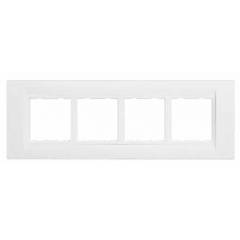 Benlo 8 Module White Vesta Combination Plates, BS 16106 (Pack of 10)