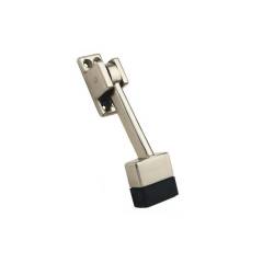 SmartShophar 5 Inch Zinc Nickel Silver Tops Door Stopper 50517-STPT-NS05