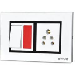 B-Five Royal 8 Module Hz. Cover Plate, B-067R (Pack of 10)