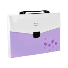 Callas Flora Expanding File with Handle 13 Sections, Purple