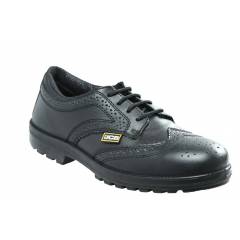 JCB Executive Steel Toe Black Safety Shoes, Size: 6