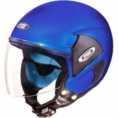 Studds Cub Motorbike Flame Blue Open Face Helmet, Size (Large, 580 mm)