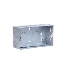 GM Flush Mounting Metal Gang Box, JM-04-003, Dimension: 137x75x52 mm