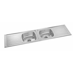 Neelkanth NK-DBDD2M Matt Double Bowl Double Drain Board Stainless Steel Sink