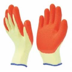 Marvel L-101 Orange & Yellow Safety Gloves, Size: XL (Pack of 10 Pairs)