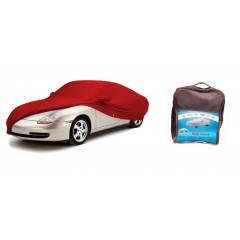 AutoLane Red Matty Car Cover with Buckle Belt for Toyota Land Cruiser Prado
