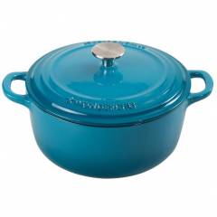 Wonderchef 2.8 Litres Ferro Cast Iron Blue Colour Casserole with Lid