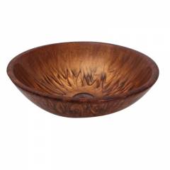SNB 203 Copper Round Wash Basin, Size: 16x16 Inch