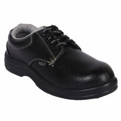 Polo Steel Toe Black Safety Shoes, Size: 5