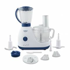 Maharaja Whiteline Fortune 600W White & Blue Food Processor