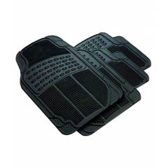 G-King Black Vinyl Rubber Car Foot Mat Set For Toyota Etios Liva