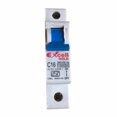 Excell Gold 20A Single Pole C Curve MCB, 10 kA