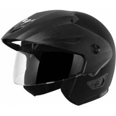 Vega Cruiser WP Dull Black Motorsports Open Face Helmet, Size (Medium, 580 mm)