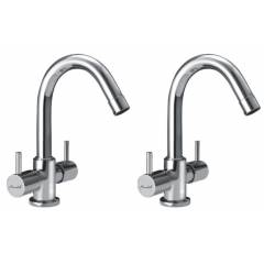 Snowbell Flora Brass Basin Mixer (Pack of 2)