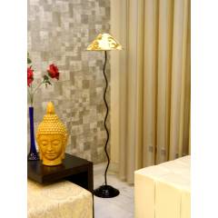 Tucasa Floor Lamp with Printed Shade, LG-611, Weight: 1100 g