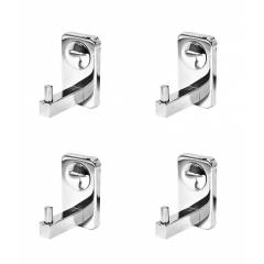 Doyours Metro Series 4 Pieces SS Cloth Hook Set, DY-0759