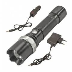 Homes Decor 0.5W Waterproof Rechargeable Swat LED Flashlight Torch