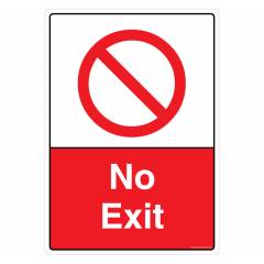 Safety Sign Store No Exit Sign Board, PB309-A3PC-01