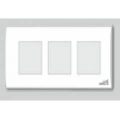 Cornetto Pearl 6 Module Plate 8x3, 526 (Pack of 10)