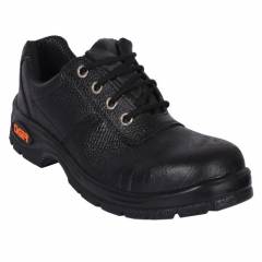 Tiger Lorex Steel Toe PU Sole Black Safety Shoes, Size: 5