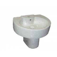Saniqua Wall Hung Pedestal Basin, SAN 701, Dimensions: 560x450x450mm