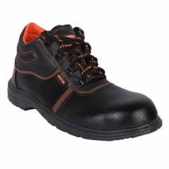 Hillson Beston Steel Toe Black Safety Shoes, Size: 5