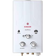 Singer Aqua Jwala 6 Litre White LPG Gas Geyser