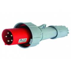J-Bals 125A 5 Pin Red Industrial Plug, CA0452