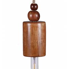 Tezerac 25W E-27 Texel Wooden Pendant Lamp, TEZ-LL- 147