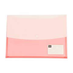 Saya SY319 Tr-Red Double Pocket Clear Bag Expandable, Weight: 65 g