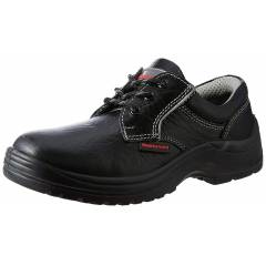 HONEYWELL HS100X Classic Leather Steel Toe Black Safety Shoes, Size: 4