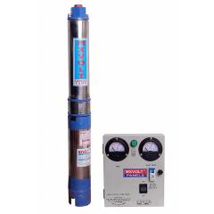 MXVOLT 1 HP 4 Inch Oil Filled Submersible Pump with Control Panel