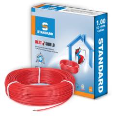 Standard 0.75 Sq mm 90m Red PVC FR Wire, WSFFDNRA1X75