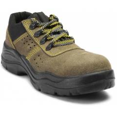 Nova Safe Courier Steel Toe Brown Safety Shoes, Size: 6
