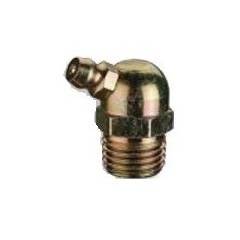 Groz 1/8 Inchx28 BSPT Taper 90 Deg Grease Fitting, GFT/R/1-8/28/90