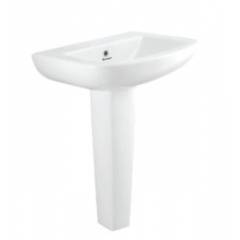 Parryware Venice N Basin With Long Pedestal, Colour: Bright