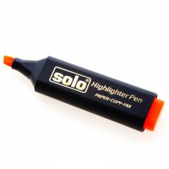 Solo Highlighter, HLF03, Colour: Orange (Pack of 10)
