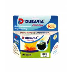 Dubaria 802 Black Ink Cartridge For HP Printers