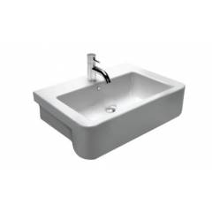 Bravat C22149W Square Semi-Recessed Basin