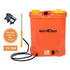 Neptune 16 Litre Orange Knapsack Battery Operated Garden Sprayer, BS-13-Plus