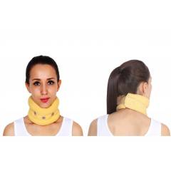 Optika Beige Deluxe Cervical Collar Soft Neck Support, KSPA-008-DX-M, Size: Medium